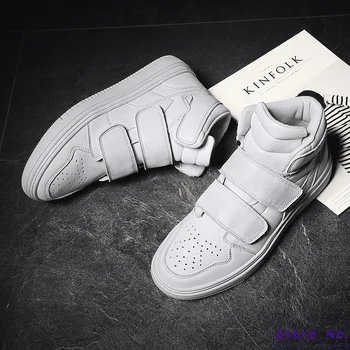 

Brand 2020 Autumn New High To Help High Quality Wild Fashion Comfortable Lightweight Simple Solid Color Outdoor Casual Shoes