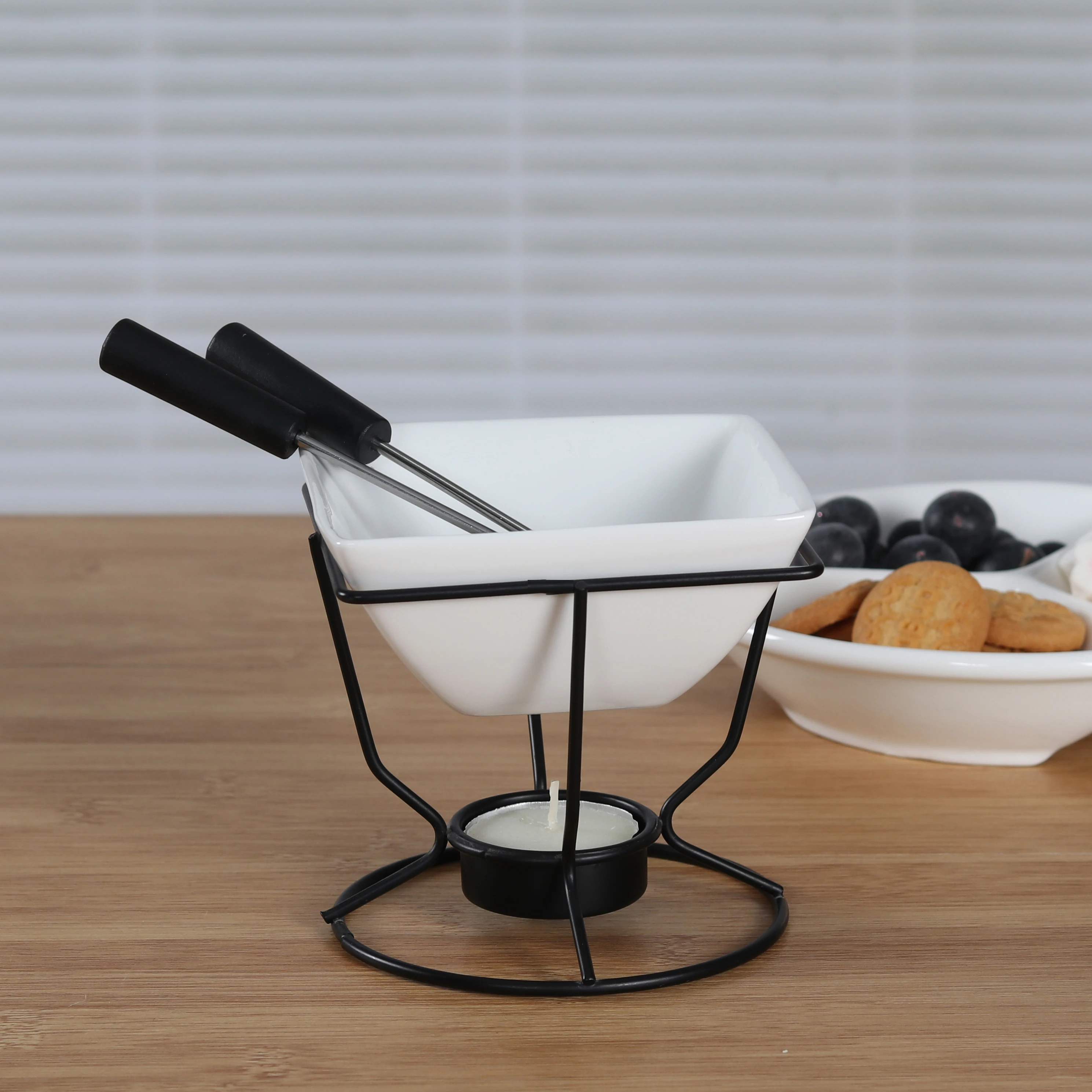 DIY Chocolate Fondue Set Haggen Dazs Ice cream Bowl Chocolate Warmer
