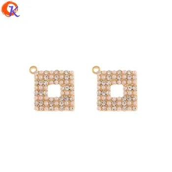 

Cordial Design 30Pcs 20*20MM Jewelry Accessories/DIY Making/Square Pednant/Imitation Pearl/Charms/Hand Made/Earring Findings