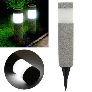 

Patio Yard Stake Garden Decor Waterproof Landscape Solar Light Sandblasting LED Lamp Auto On Off Home Outdoor Lawn Porch Pathway