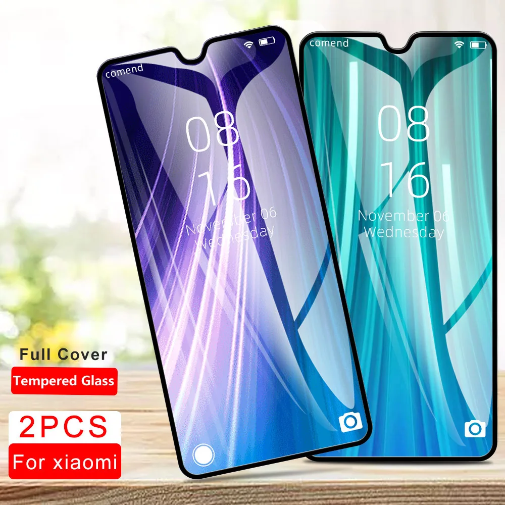 

2PCS Tempered Glass For Xiaomi Redmi Note 7 7 Pro 6 8 8 Pro Pocophone F1 Full Cover Glass For Redmi 5A 6A 7A 4A S2 K20 K20 Pro
