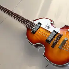 Новое поступление, 4 струнные hofner Bass, электрические басы, высокое качество, Sunburst 130101