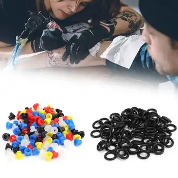 

2 Boxes Silicone Tattoo Nipples Tattoo O-Rings Professional Tattoo Machine Part Kit Tattoo Supplies Accessory