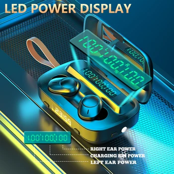 

TWS Wireless Earphones Bluetooth V5.1 Headphones Sport Earbuds Noise Cancelling IPX7 Waterproof Wireless Headset With Microphone