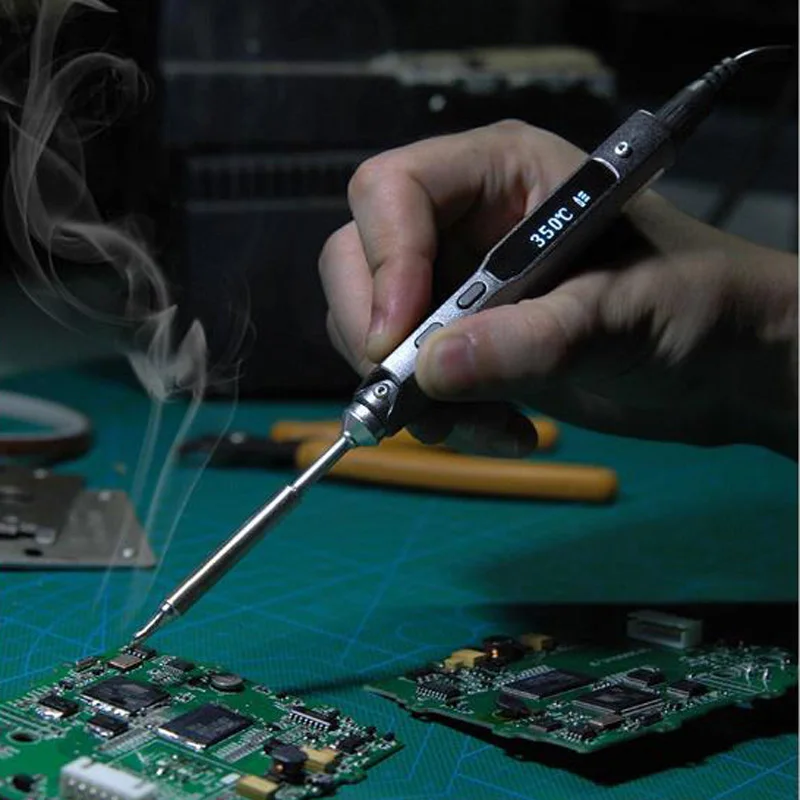 TS100 40W Mini Electric Soldering Iron Station Digital OLED Display 12/19/24V Replacment Tool Part