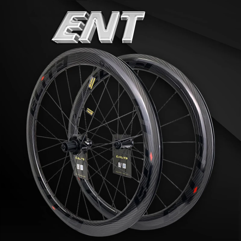 Колеса ELITEWHEELS 700c шоссейные велосипедные Углеродные колеса 3k Twill UCI качественные