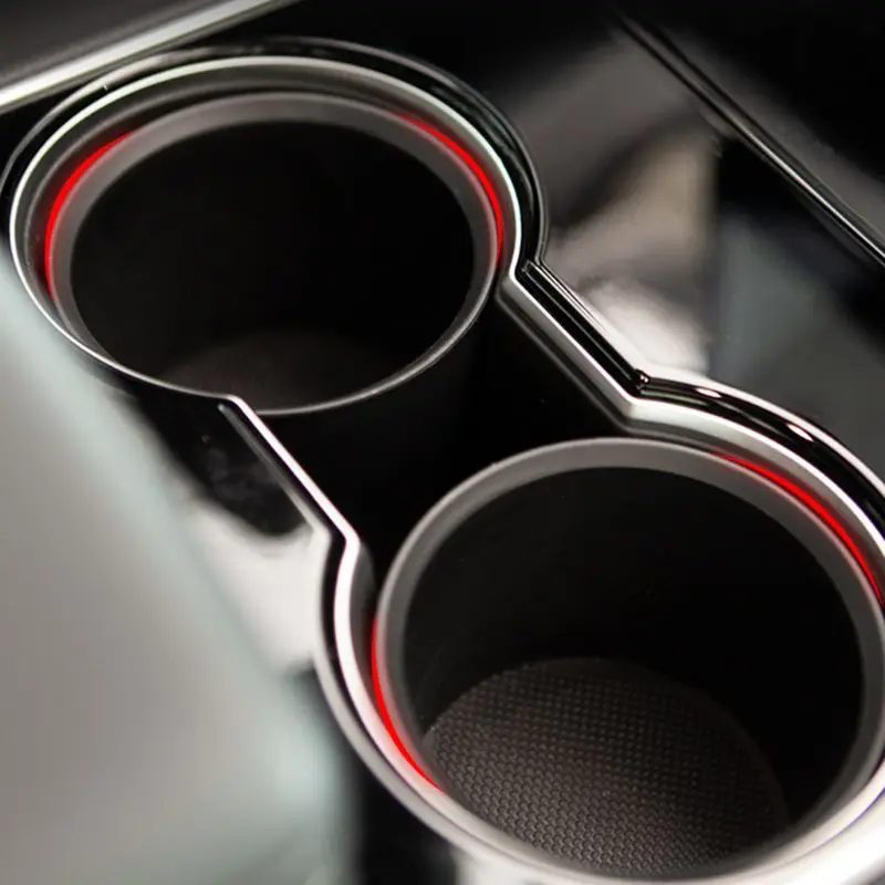 

Expander Black Water Cup Organizer Holder Adapter For Tesla Model 3 Accessories X7JF
