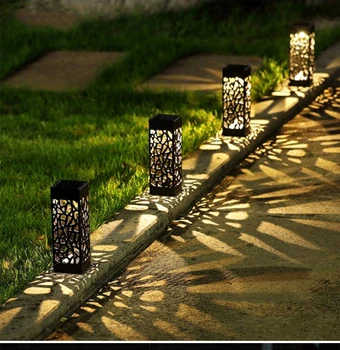 Solar Tuin Pathway Verlichting Gazon Lamp Voor Tuin Lantaarn Decoratie Outdoor Path Light Draadloze Waterdichte Night Led Solar Lamp