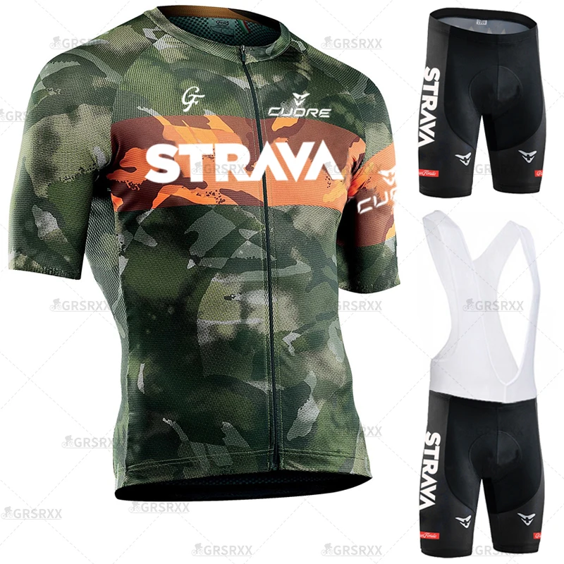 Комплект для велоспорта STRAVA мужской комплект из Джерси езды на велосипеде летний