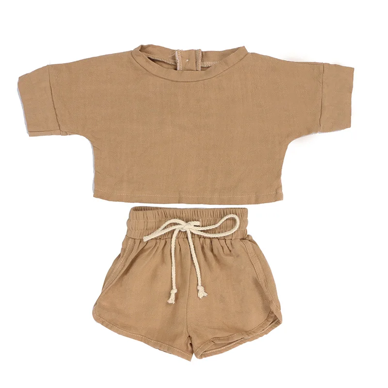 Kaiya Angle/новая дизайнерская одежда Однотонная футболка + короткие штаны Хлопковая