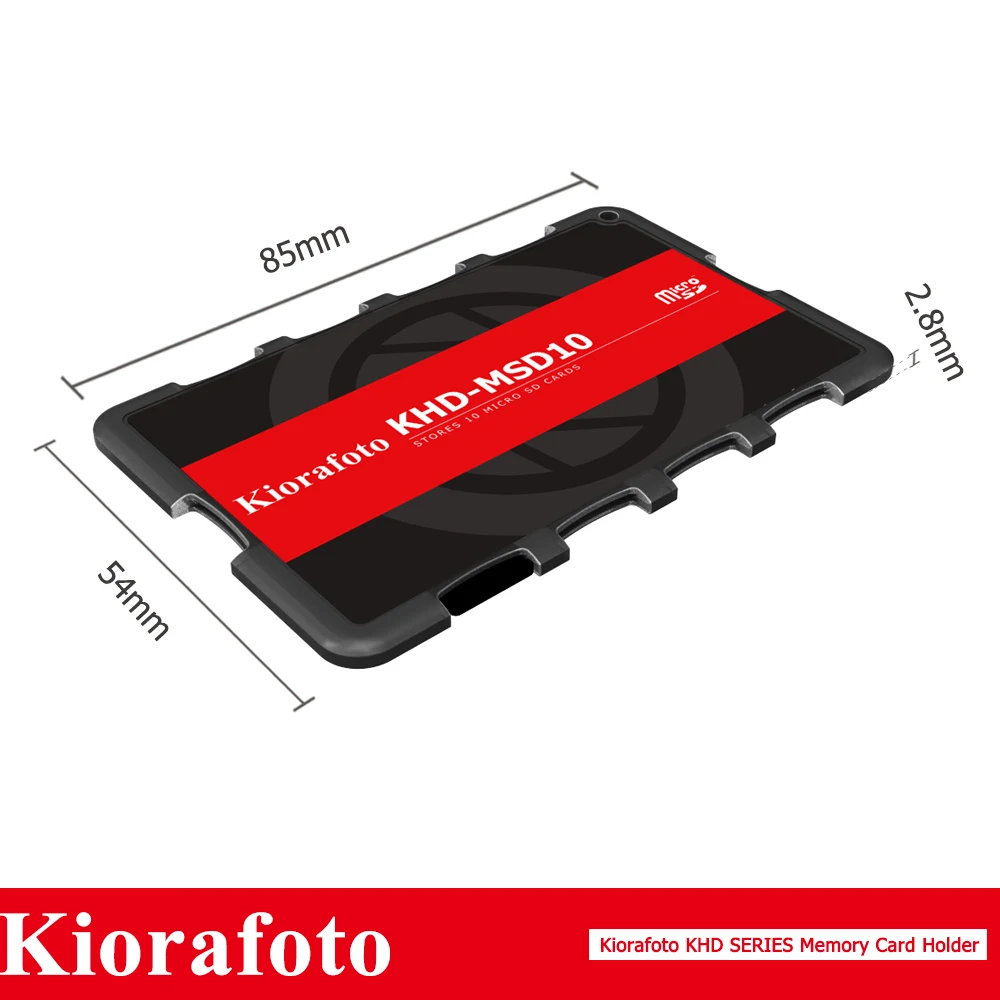 Kiorafoto аксессуары для камеры держатель для карт памяти SD/MSD/Micro SD/TF протектор для Canon 1300d/Nikon D5300/sony A6000 легкий