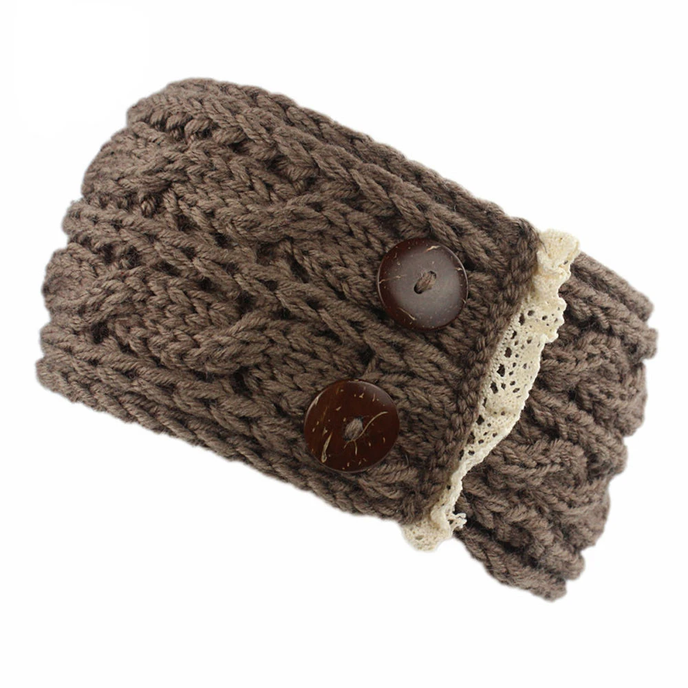  Hairbands Winter Knitted Women Diamonds Spliced Keep Hairbands Winter Warm Solid Handmade Keep Warm Headbands 1111