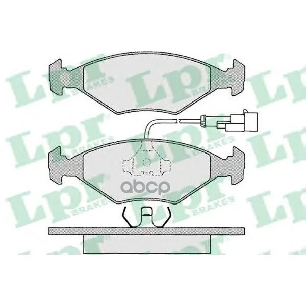 Колодки Тормозные Fiat Albea/Palio 96- Передние Lpr 05p680 Lpr арт. 05P680
