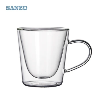 

Transparent borosilicate double-layer coffee cup insulated coffee cup 400052