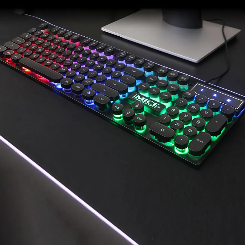 Игровая механическая клавиатура с подсветкой, RGB Gamer, для компьютера, ПК, ноутбука, светодиодный ключ, крышка s, клавиша, доска Keybord# BO