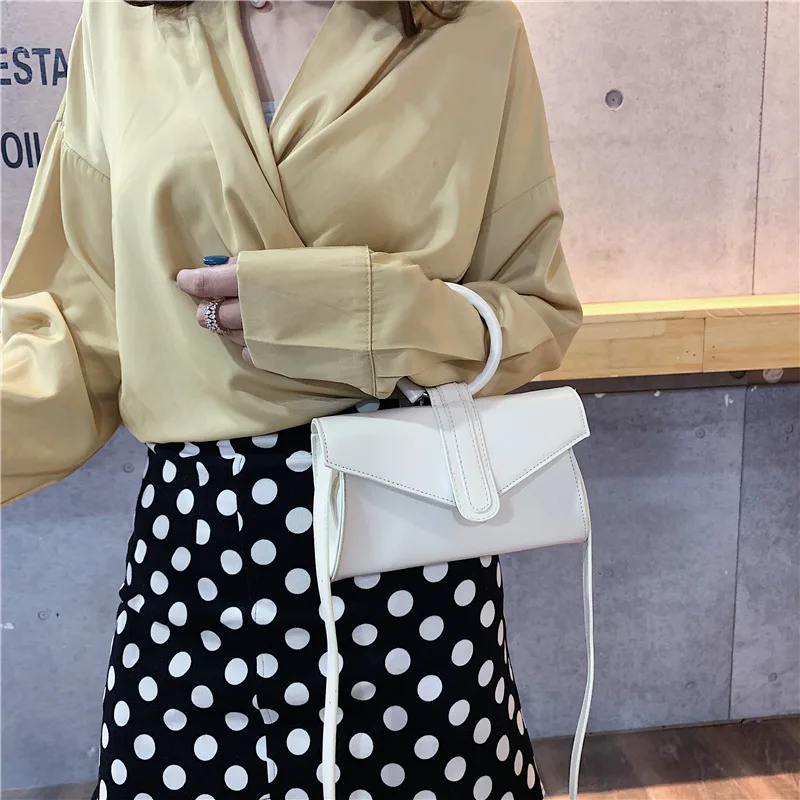 

2019 Summer New Style Korean-style Online Celebrity Celebrity Style Circular Ring Candy-Colored Handbag Shoulder Oblique Small W