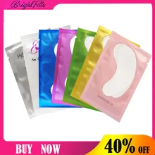 500 пар, накладные ресницы, ресницы для наращивания, профессиональные накладки, ресницы, маска для наращивания, глазные накладки, гелевые накладки для глаз, розовый, зеленый, золотой цвет