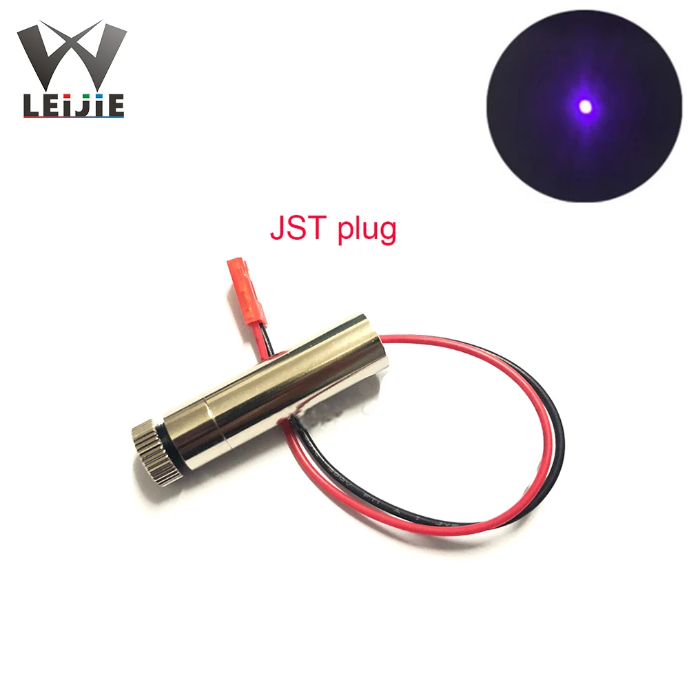 Focusable 200mW 405nm 12x45mm 3-5V Laser Module Blue-Violet High Power DOT Laser MINI Engraving DIY Money Detector