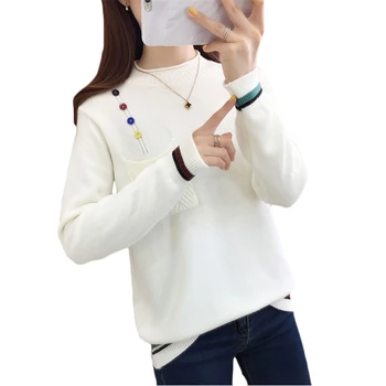 

Women's Turtleneck Sweater Knitted Ribbed Pullover Black White Winter High Elasticity Slim Jumper 2020 Autumn Sweaters Female