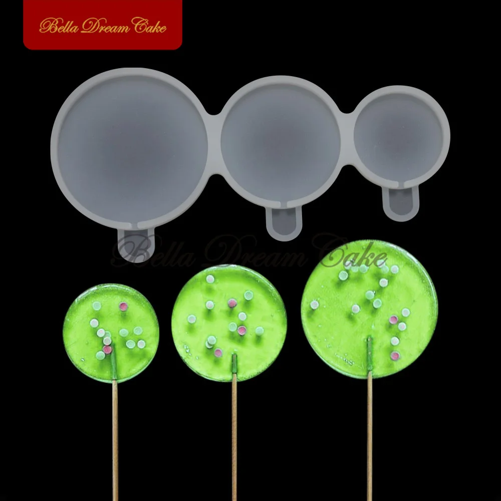 Round/Heart/Hexagon Lollipop Silicone Mold Chocolate Candy Cake - Main Image
