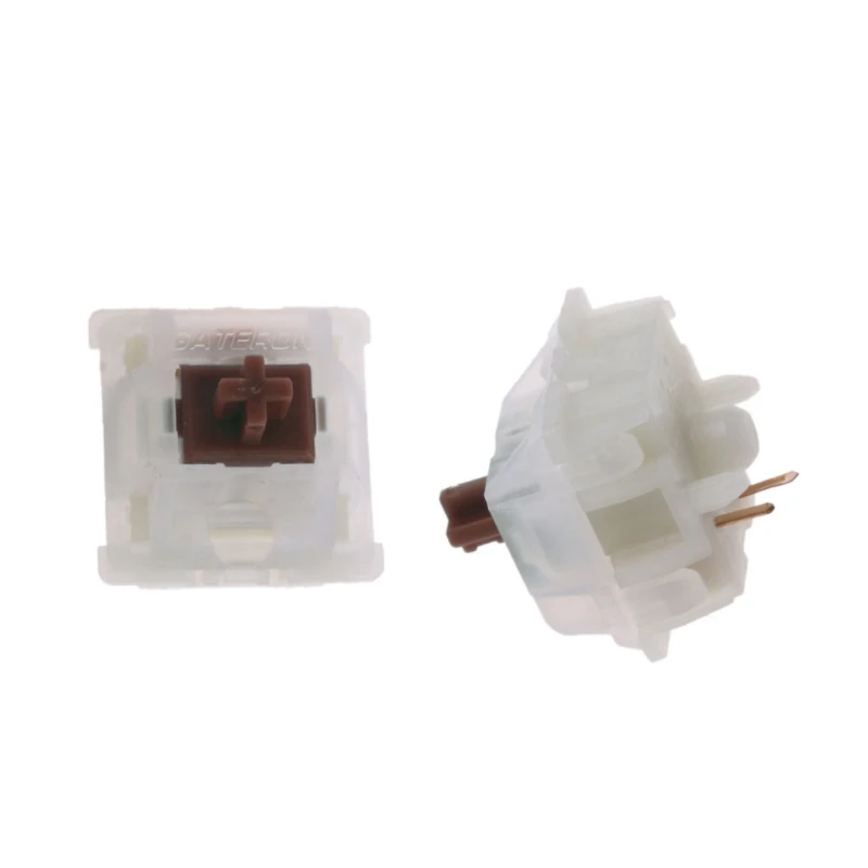 

10pcs Gateron Switches 5Pin Milky Brown Switch for Mechanical Keyboard GK61 GK64