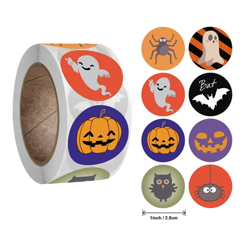 Halloween Christmas Holiday Decoration Stickers Gift Decoration Tag