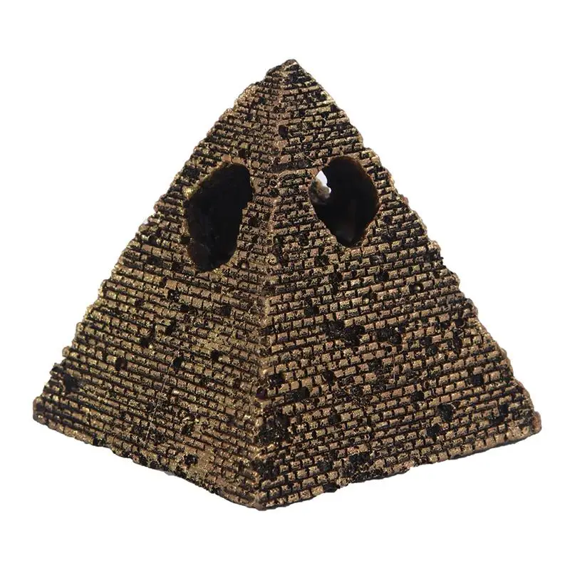 1PC Egyptian Pyramids Ornament Fish Tank Aquarium Decoration Terrarium