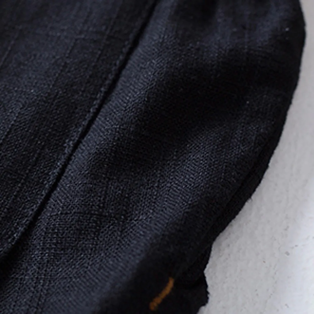 Feitong pantalones hombre брюки мужские осенние новые простые однотонное хлопковое белье Брюки с карманами masculino мужские