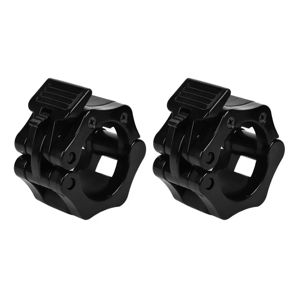 

1pair 3cm Fast Barbell Buckle Dumbbell Bar Durable Plastic Buckle Safety Lock Dumbell Clips Clip Head Black
