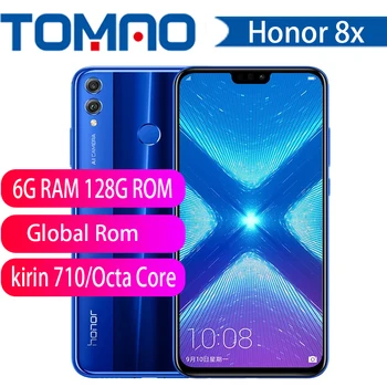

Honor 8X MobilePhone 6.5 inch Screen 3750mAh Battery Android 8.2 Dual Back 20MP Camera Multiple Language Smartphone