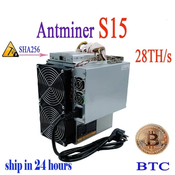 

Used BTC BCH Asic miner with PSU AntMiner S15 28T SHA256 Economical Miner Server Delivery within 24 hours