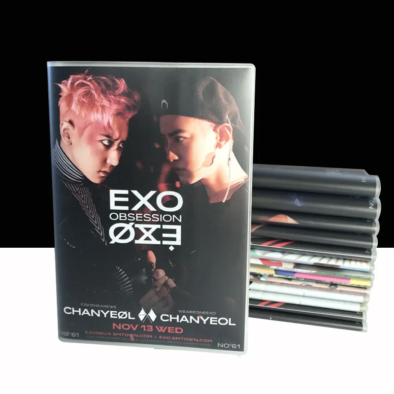 Корея K pop exo kawaii альбом EXO OBSESSION LOMO CARD kpop фотокниги бродячие дети kpop 30 коробок - Цвет: notbookChan Yeol