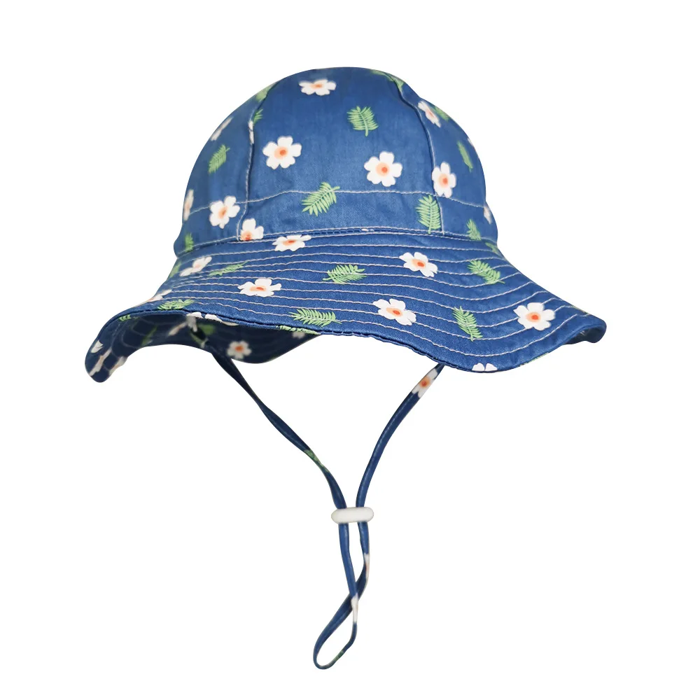 flower bucket hat with string
