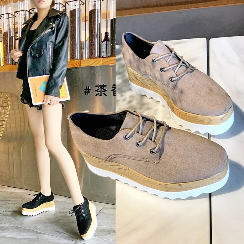 platform oxford sneakers