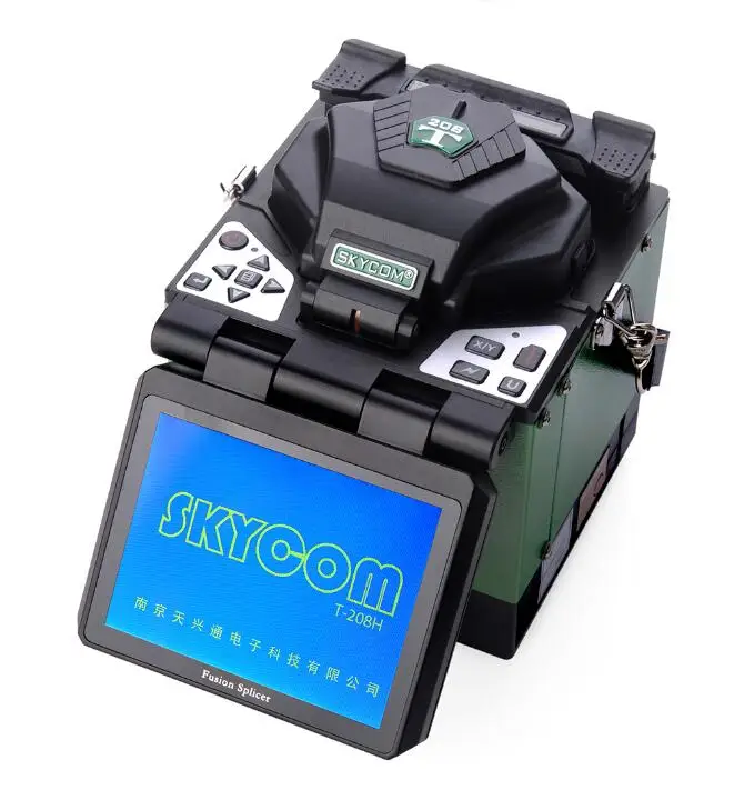 SKYCOM multi-язык T-208H Цифровой оптический волокно сварочный аппарат/сварочный аппарат