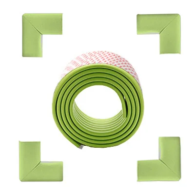 Grass green Утолщенный 2 м детский Защитный протектор настольная защита кромок письменного стола Детский Угловой протектор детская антиколлизия Защита краев и углов - Цвет: Grass green