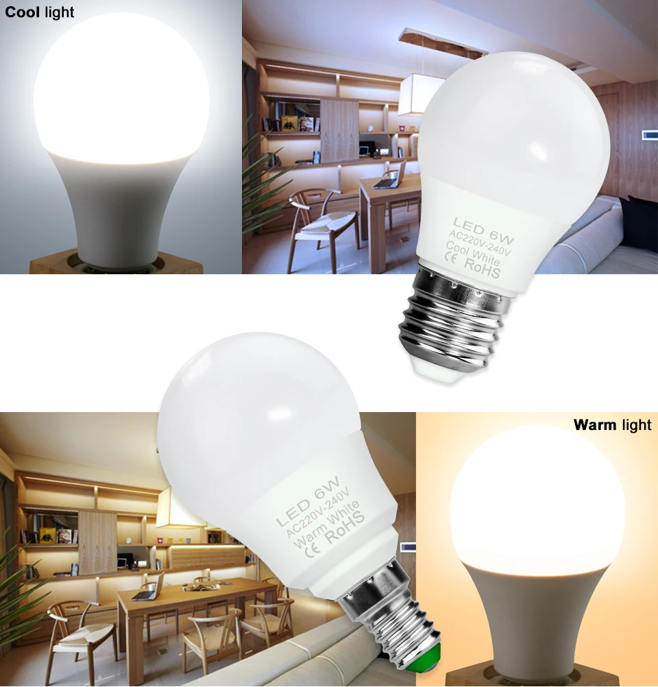 WENNI E14 светодиодный лампы 3W, 6 Вт, 9 Вт, 12 Вт, 15 Вт, 18 Вт, 20 Вт светодиодный потолочный светильник 230 В лампада светодиодный 220V E27 светильник лампочка SMD2835 ампулы энергосберегающий светильник Инж