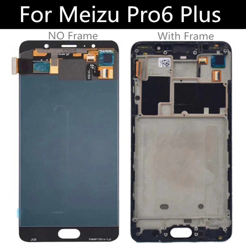 Для Meizu Pro6 PLUS ЖК-дисплей+ сенсорный экран с рамкой для Meizu PRO 6 PLUS ЖК-дисплей аксессуары для замены