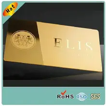 Пользовательский логотип и зеркальная поверхность металлическая карта членства в бизнесе