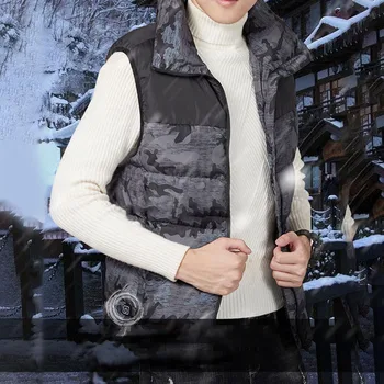 

USB Electric Heated Warm Vest Men Women Winter Rechargeable Heating Coat Jacket 3 Select Mode 45℃ Literally Hot