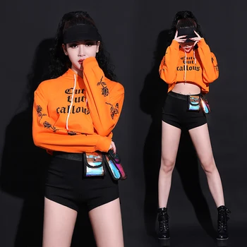 

New Jazz Dance Costume Pole Dance Clothing DJ Costumes Nightclub Bar Sexy Outfits For Woman Hiphop Stage Wear Rave Outfit DQS369