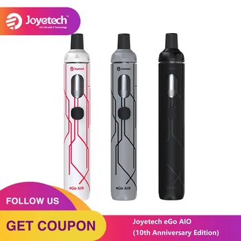 

New Joyetech EGo AIO Starter Kit 1500mAh (10th Anniversary Edition) with 2ml Tank Capacity & BF SS316 0.6ohm Head EGo AIO Kit