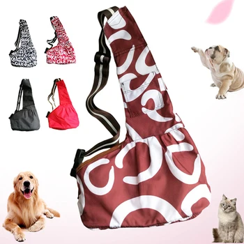 

Fashion Dog Pet Accessories Oxford durable Outdoor Cat Sling One shoulder Puppy Travel Bag Carrier Bag for Small Dog with Pocket