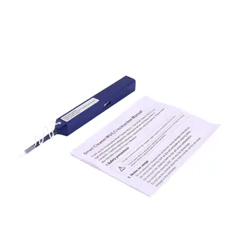 

1.25mm 800 Times One-Click Fiber Cleaner Pen Optic Connector Smart Cleaning Tool Universal for LC MU Adapter Ferrule