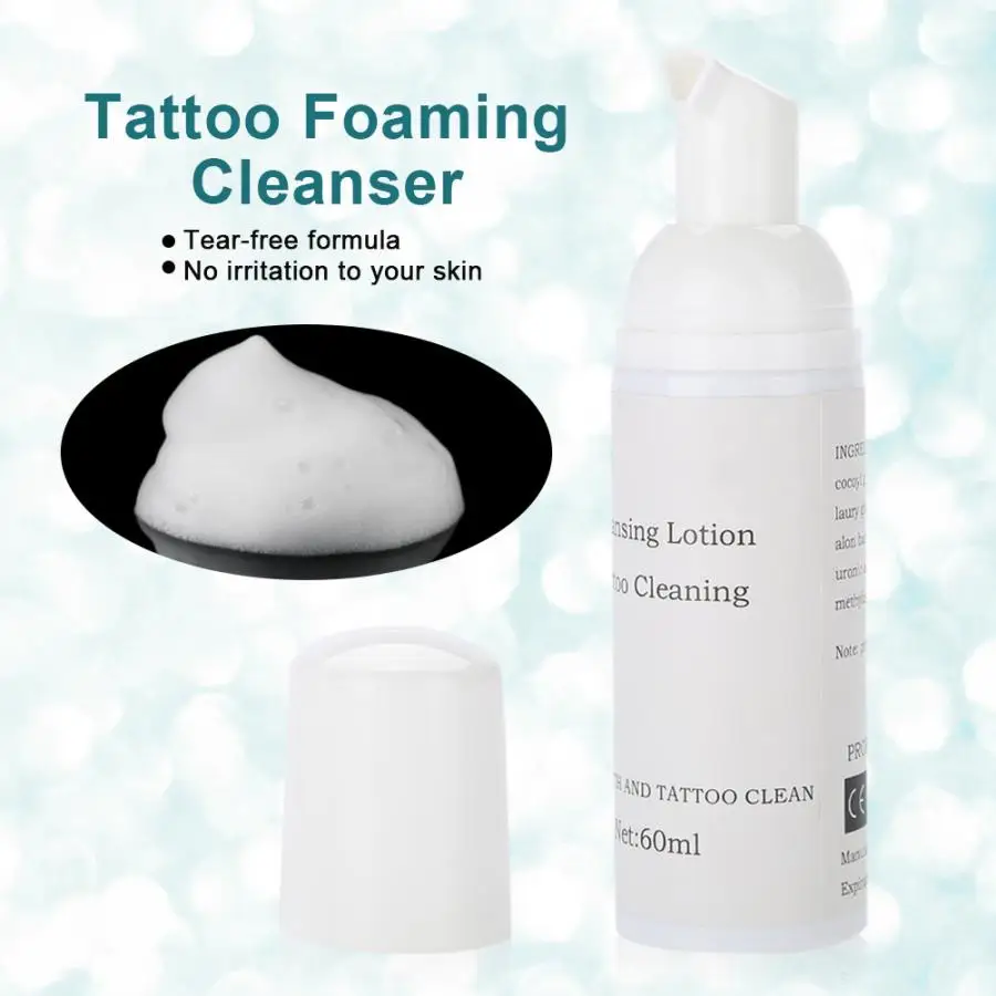 

Eyelash Glue 60ml Eyelashes Tattoo Foaming Cleanser Eyelash Extension Makeup Cleaning Lotion Tattoo Cleaning Tool