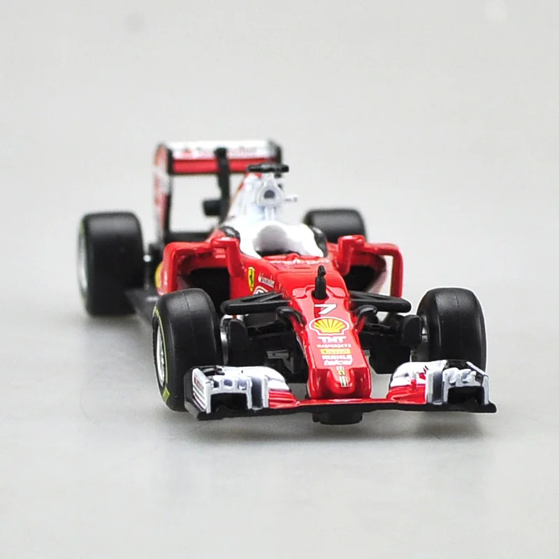 Bburago 1/43 1:43 F1 формула 1 Vettel#5 гоночный автомобиль литья под давлением дисплей Модель игрушки для детей мальчиков и девочек - Цвет: 2016 Raikkonen No7