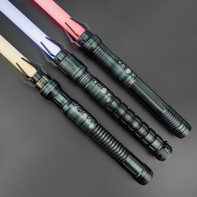 Thysaber Rgb Lightsaber Neo Pixel Smooth Swing Heavy Dueling Laser Sword Metal Hilt Christmas Cosplay Jedi Toys Battle Series