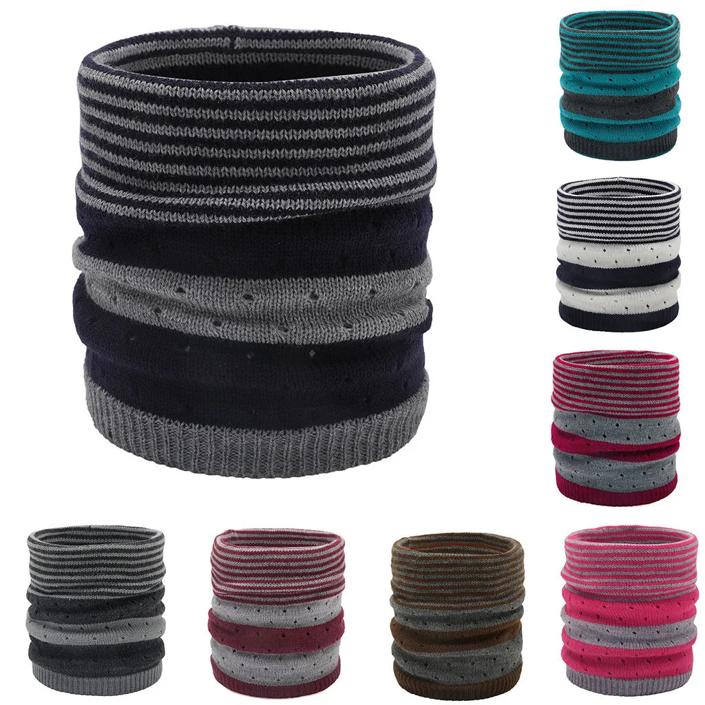 

Winter Scarf Unisex Men'S Scarf Plaid Neck Warmer Fleece Knitted Scarf Scarves Shawl Cowl Scarves Woman Accessories #D8