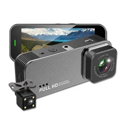 Caméra vidéo Hd 3.16 p avec écran de 1080 pouces S6, batterie avant et arrière, enregistreur Dvr pour voiture, double objectif, canal, Dashcam 