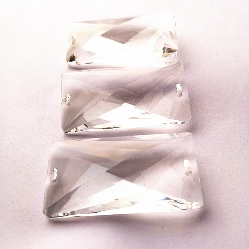 Свободные кольца) 20 шт 55 мм прозрачный K9 кристалл граненый прямоугольная люстра подвески из двери Рождественская елка и свадебные украшения